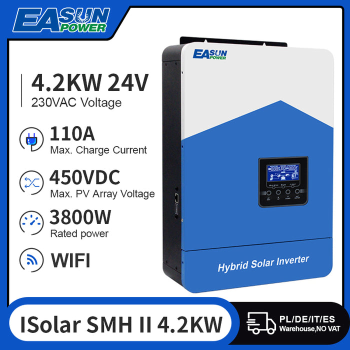 EASUN 4200W Solar Inverter Pure Sine Wave Off Grid Inverter MPPT 110A Charger