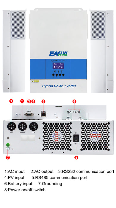 EASUN SMG II 6.2KW Off Grid Inverter Build-in MPPT 120A With Wifi No Parallel