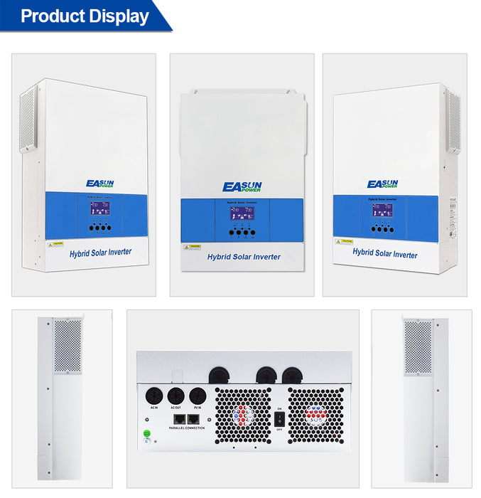 Easun Power 6200W Off Grid Solar Inverter MPPT 120A Charger With WIFI Parallel