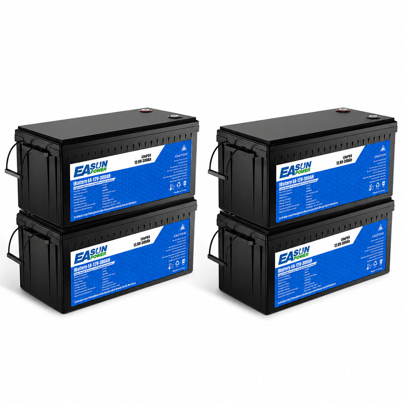 【0% VAT】Easun 12v 300Ah LifePO4 Battery Grade A Parallel and Customizable +5000 Cycle Life