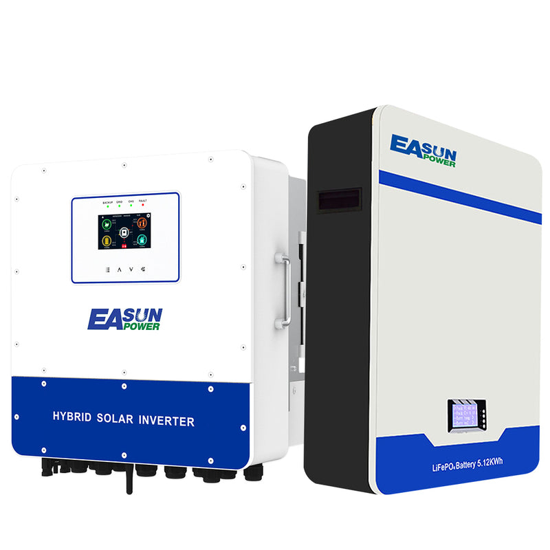 【0% VAT】EASUN 5kwh 10kwh 15kwh 51.2V Lifepo4 Battery 100AH 200AH 300AH Solar Energy Storage Battery