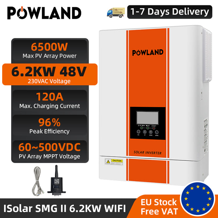 SMG II 6.2KW Off Grid Inverter Build-in MPPT 120A With Wifi No Parallel