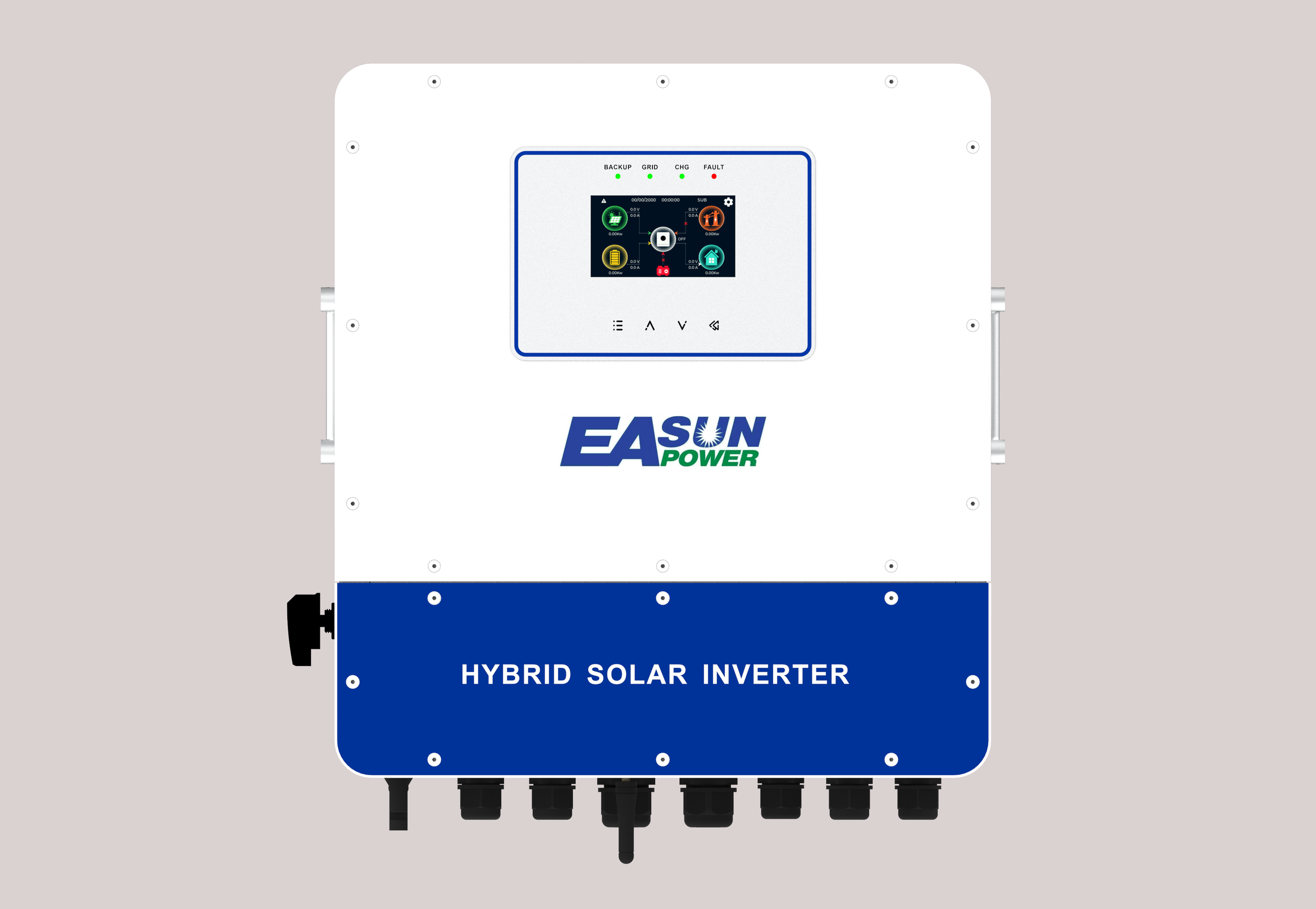 EASUN 6kW 48V Hybrid Solar Inverter Dual MPPT Battery-Feedin IP65 WiFi ...