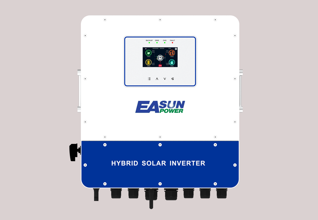 EASUN 6kW 48V Hybrid Solar Inverter Dual MPPT Battery-Feedin IP65 WiFi