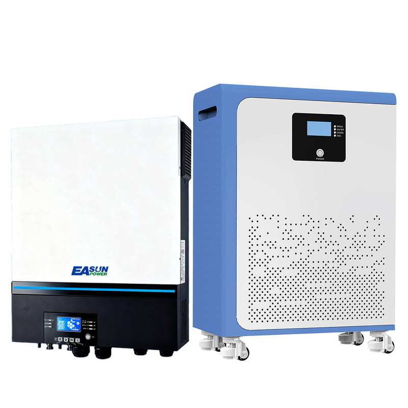 【0% VAT】EASUN 5kwh 10kwh 15kwh 51.2V Lifepo4 Battery 100AH 200AH 300AH Solar Energy Storage Battery