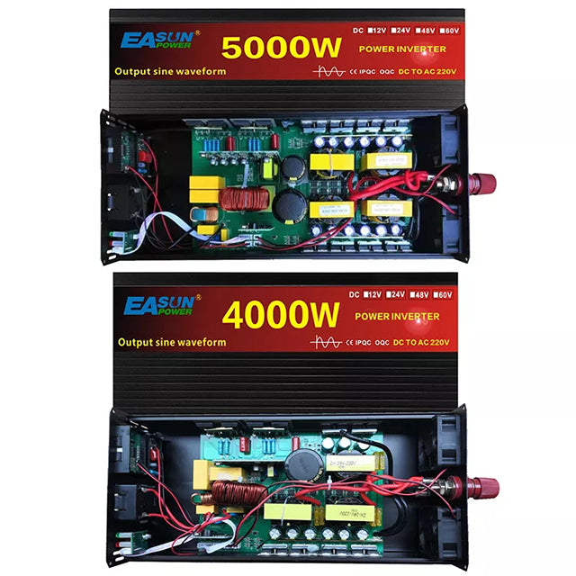 EASUN POWER Pure Sine Wave Inverter DC 12v 24v AC 220v Power 2000W 3000W 4000W  5000W Car Inverter Converte With LED Display
