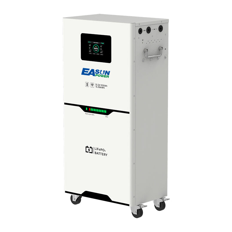 【0% VAT】EASUN 5kwh 10kwh 15kwh 51.2V Lifepo4 Battery 100AH 200AH 300AH Solar Energy Storage Battery