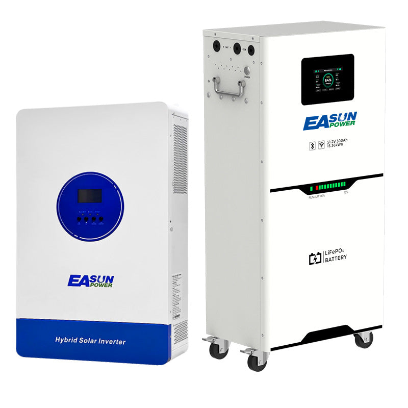 【0% VAT】EASUN 5kwh 10kwh 15kwh 51.2V Lifepo4 Battery 100AH 200AH 300AH Solar Energy Storage Battery