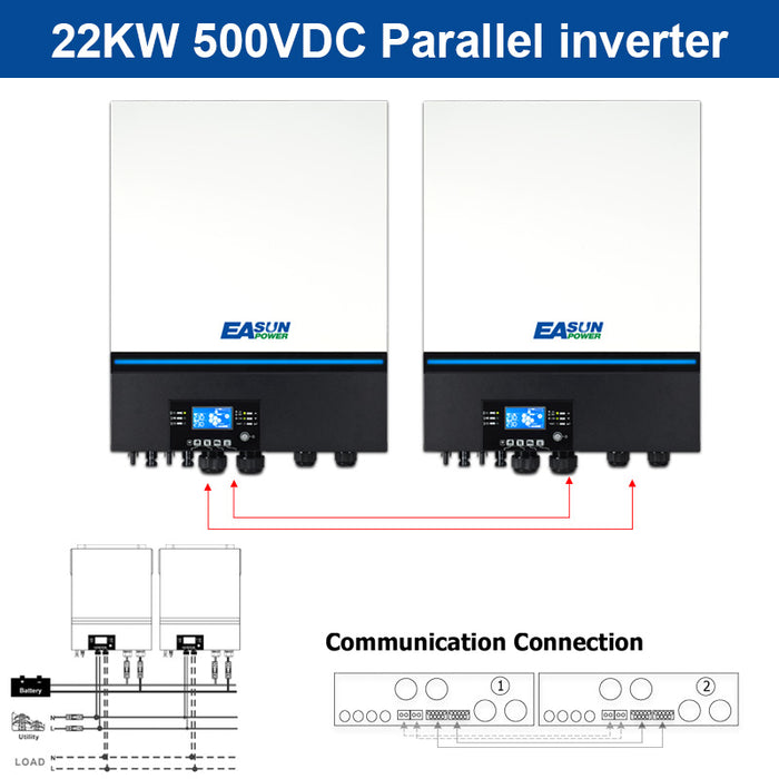 EASUN 22000W Solar Inverter 150A MPPT Solar Charger Off Grid inverter