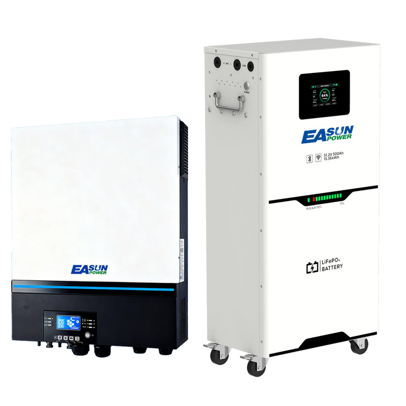 【0% VAT】EASUN 5kwh 10kwh 15kwh 51.2V Lifepo4 Battery 100AH 200AH 300AH Solar Energy Storage Battery
