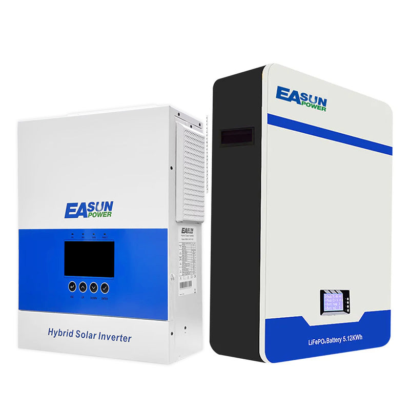 【0% VAT】EASUN 5kwh 10kwh 15kwh 51.2V Lifepo4 Battery 100AH 200AH 300AH Solar Energy Storage Battery