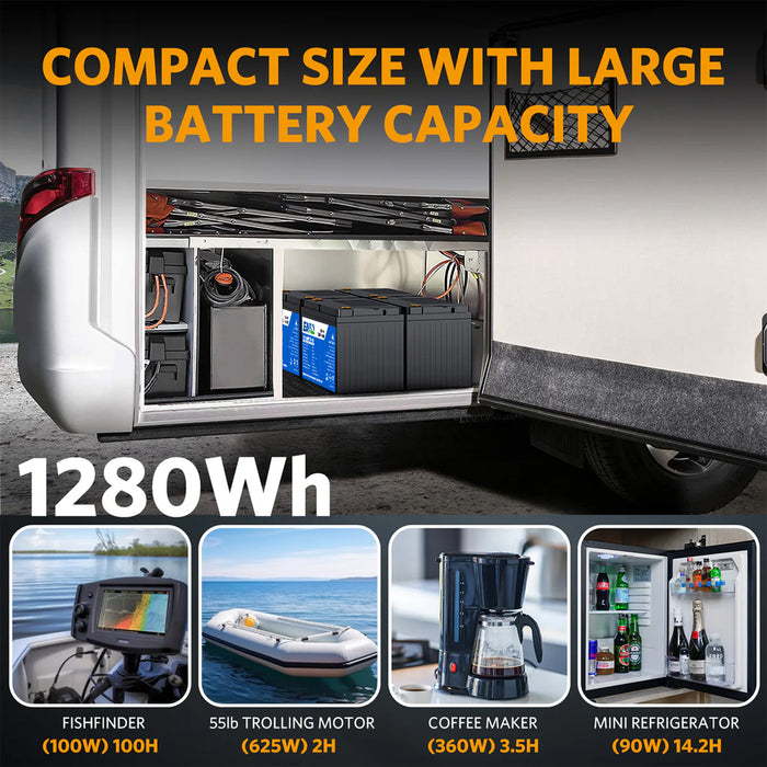 【0% VAT】EASUN POWER Lifepo4 Lithium Iron Phosphate Solar Energy Battery 12v 100Ah 12.8V