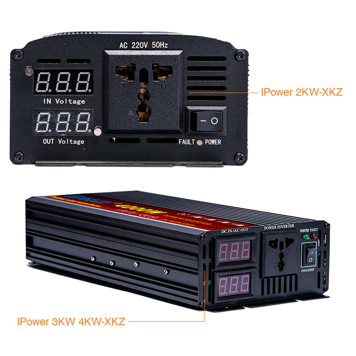 EASUN POWER Pure Sine Wave Inverter DC 12v 24v AC 220v Power 2000W 3000W 4000W  5000W Car Inverter Converte With LED Display