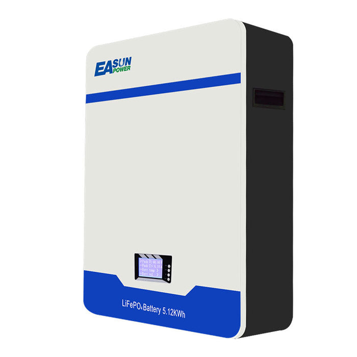 EASUN POWER 48V 51.2.V 100AH LiFePO4 Battery for 51.2V system with BMS system Power Storage Wall--mounted