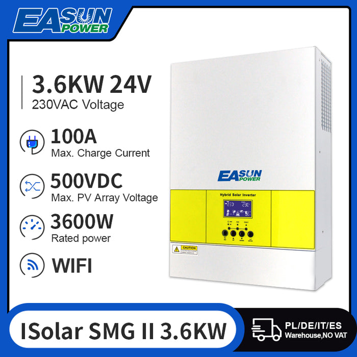 EASUN POWER 3600W Solar Inverter Pure Sine Wave Off Grid Inverter No Battery