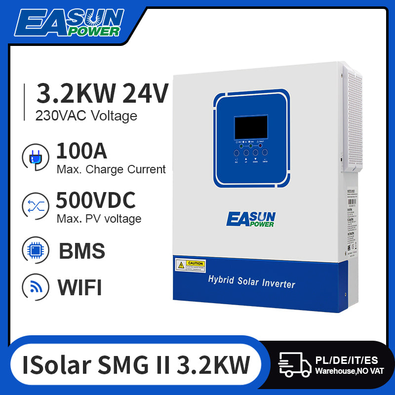 EASUN Off Grid Solar Inverter 3200W Pure Sine Wave Build-in MPPT 100A With Wifi