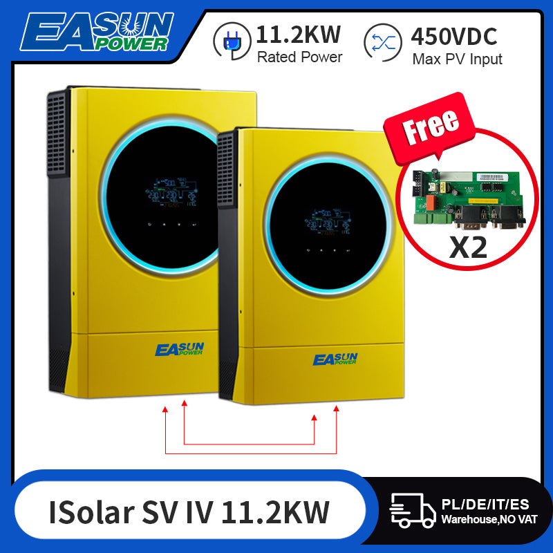 Inverter solare ibrido EASUN POWER 11200W MPPT 120A Caricabatterie solare