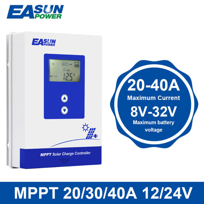 Easun Power MPPT Solar Charger Controller 40A 30A 12V 24V